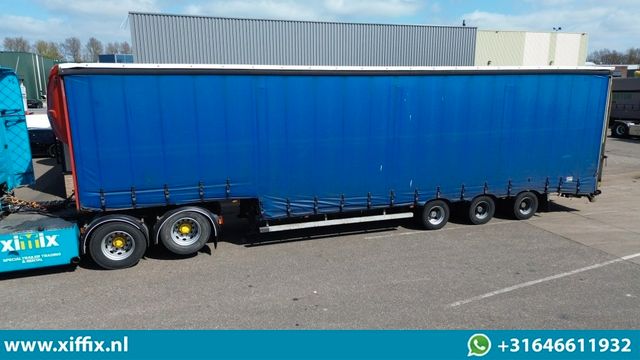 Nooteboom 3-achs. Semi tieflader mit Planen // Ladeklappe