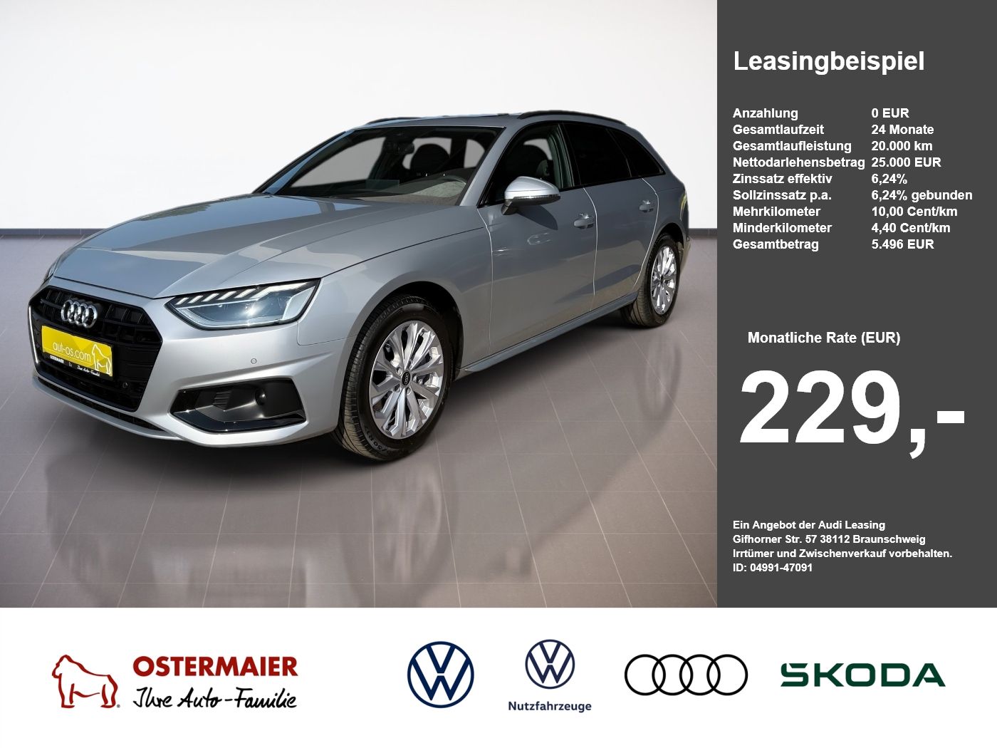 Audi A4 Avant ADVANCED 40TFSI 204PS.STRONIC.LED.NAVI.