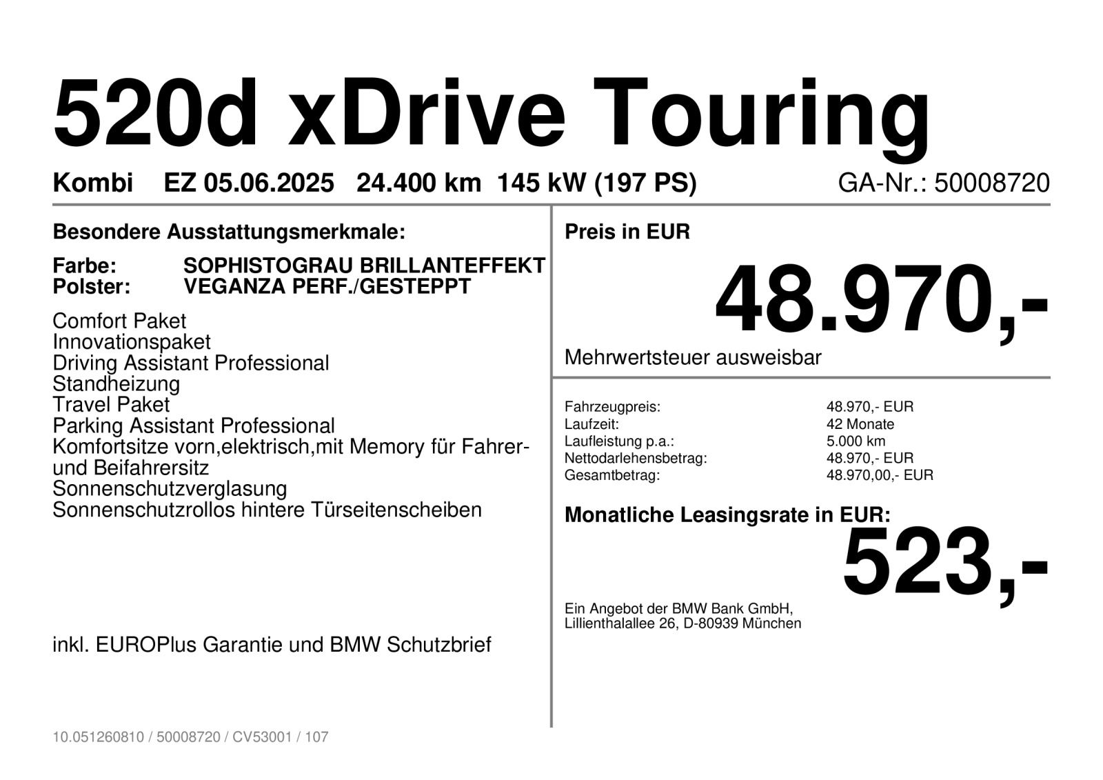 BMW 520d xDrive Touring Navi Tempom.aktiv Bluetooth foto 2