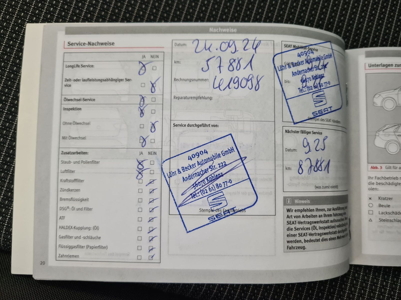 Fahrzeugabbildung SEAT Leon Style / 1. HAND / SCHEKCHEFT / GARANTIE