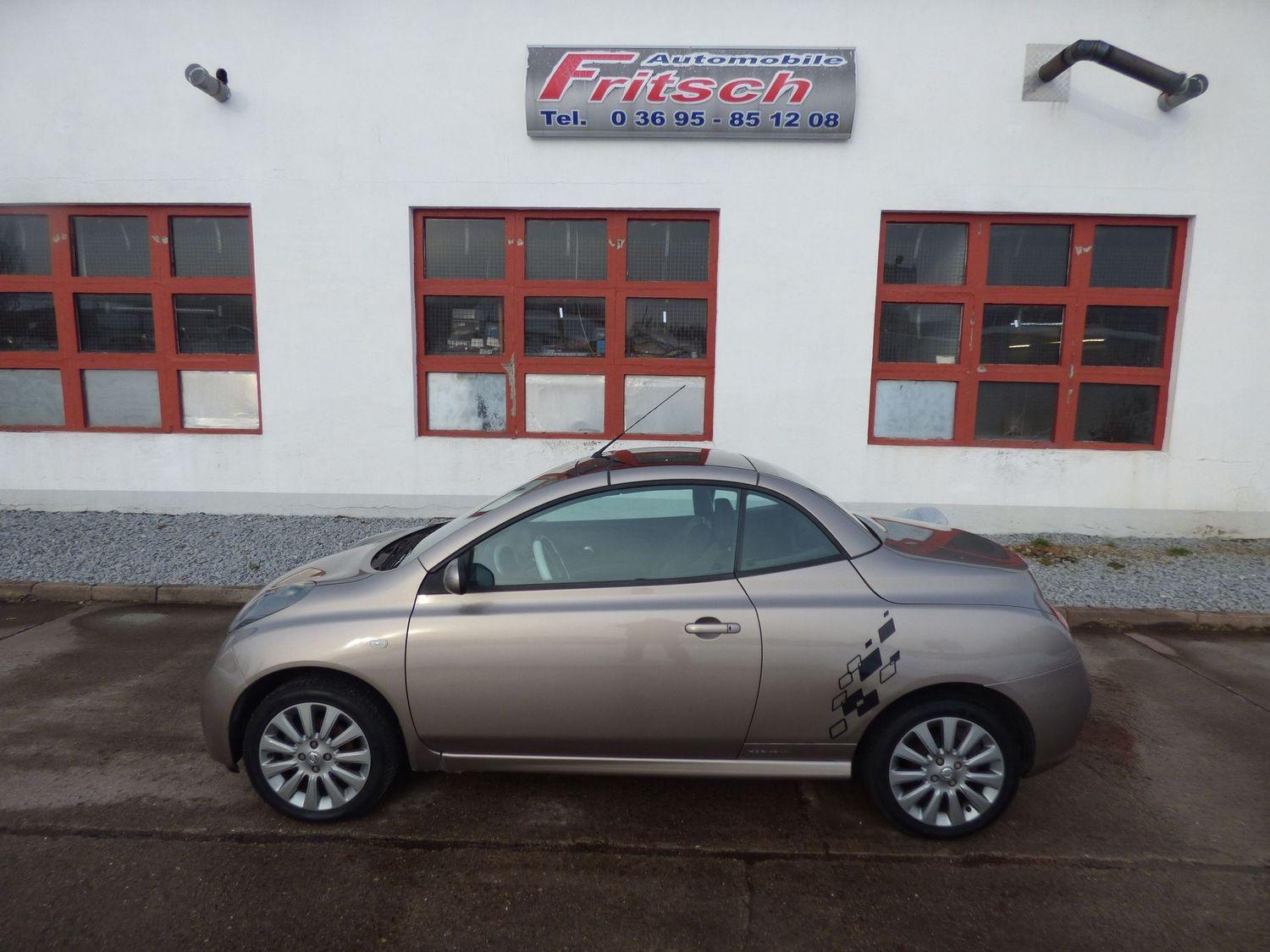 Nissan Micra Cabrio,  Glasdach.Teilleder,Sitzhz.Klimaau