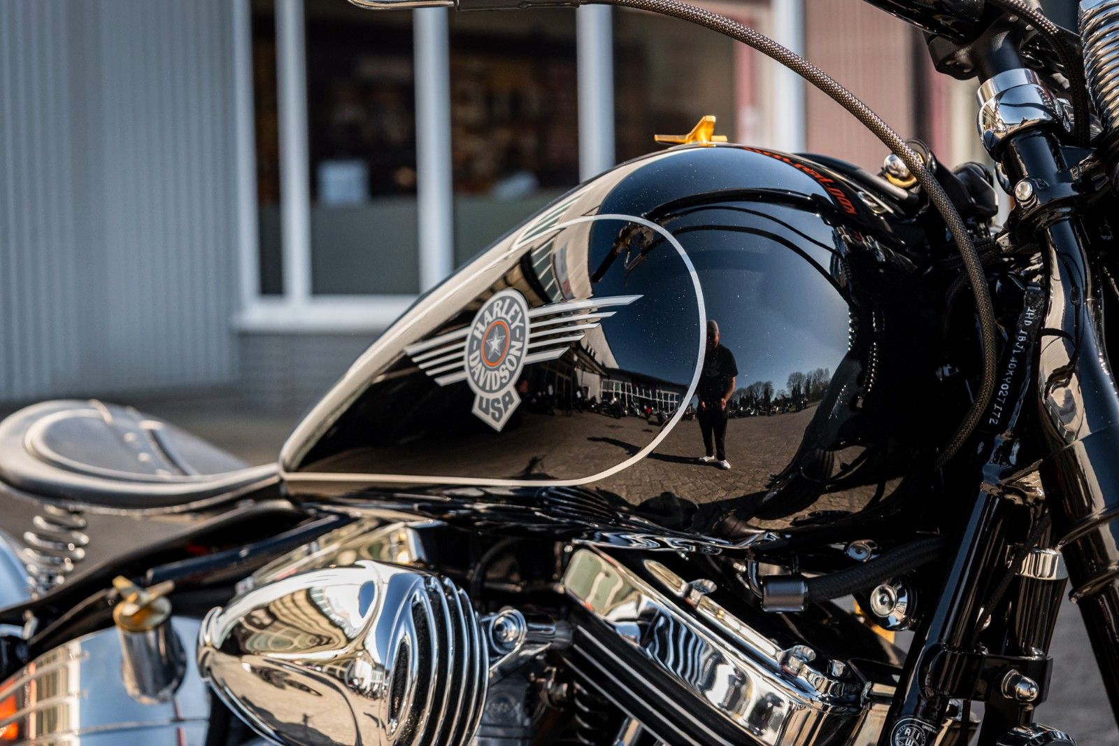 Fahrzeugabbildung Harley-Davidson Heritage Springer FLSTC 1989 Oldschool Custom