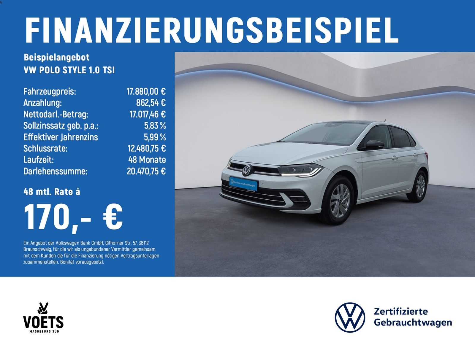 Volkswagen POLO STYLE 1.0 TSI IQ-LIGHT+NAVI+ACC+APP-C+PDC