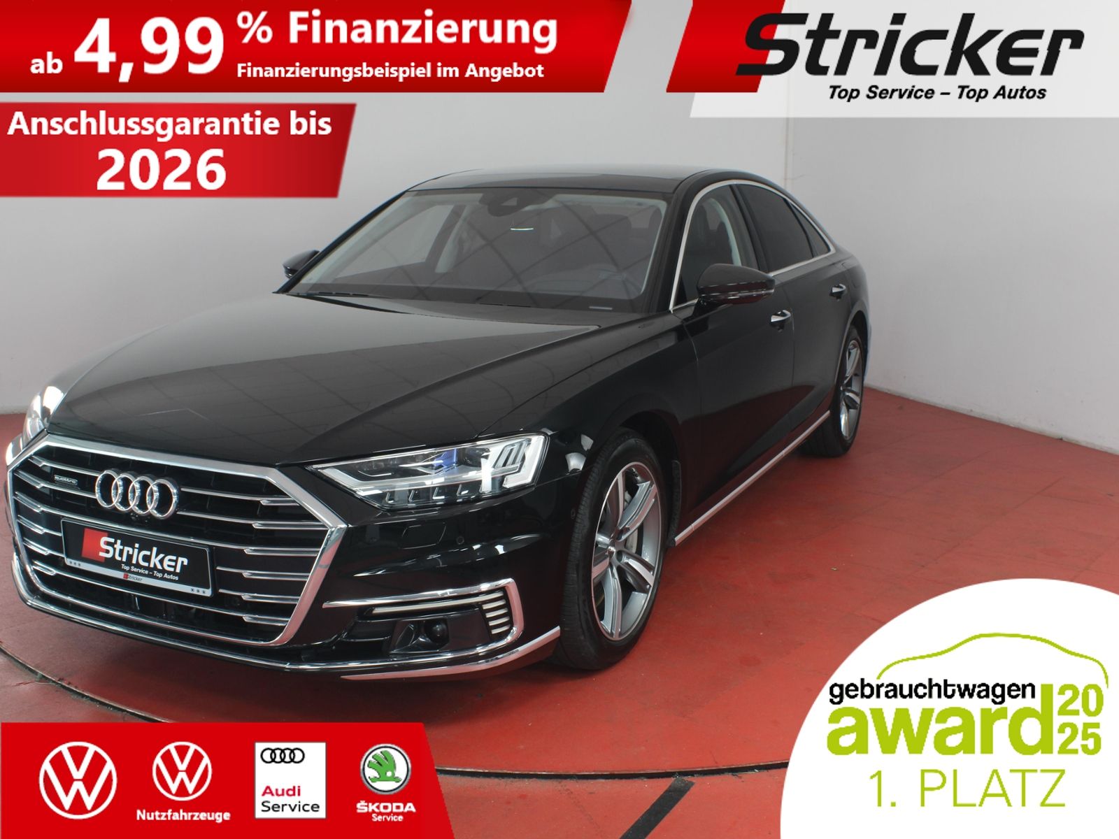 Audi A8 60TFSIe quattro 546,-ohne Anzahlung Pano B&K