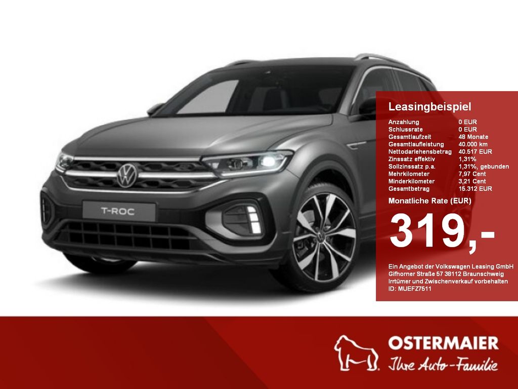 Volkswagen T-Roc R-Line 1.5TSI 150PS DSG 4J-GARANTIE,MATT-L