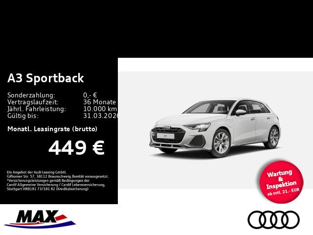 Audi A3 Sportback S line 40 TFSI e #FREI KONFIGURIERB