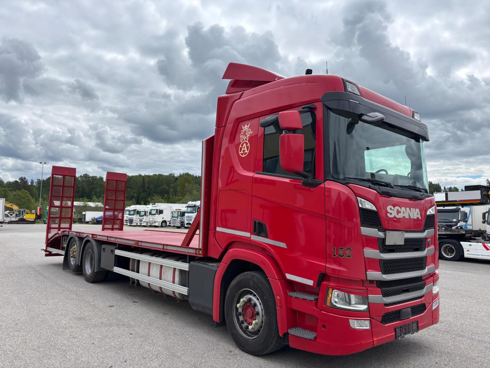 Scania R500 6X2*4 + 9T FRONT AXLE + 9200mm PLATFORM