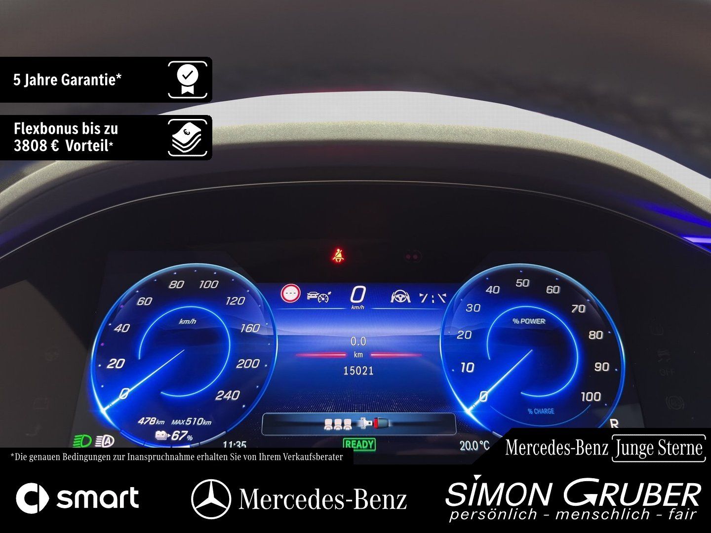 Fahrzeugabbildung Mercedes-Benz EQS 450 4M AMG Night Premium+ Mod 2025 118Kwh