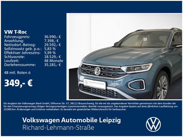 Volkswagen T-Roc GOAL 1.5 l TSI 110 kW DSG*AHK*NAVI*LED*RFK