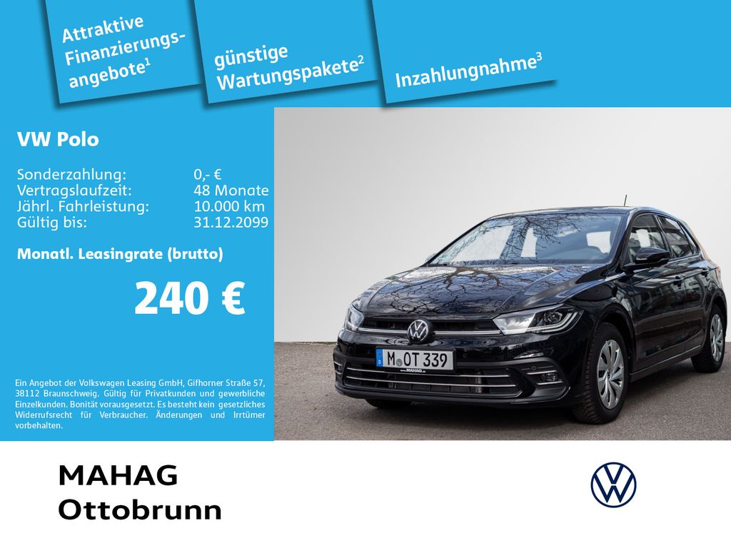 Volkswagen Polo 1.0 TSI STYLE Navi IQ.LIGHT Panorama DSG
