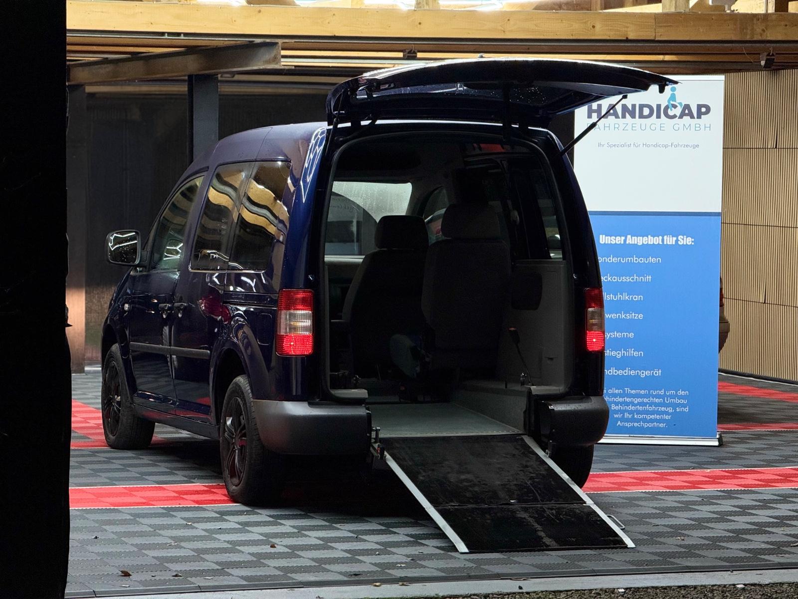 Volkswagen Caddy Life Behindertengerecht-Rampe