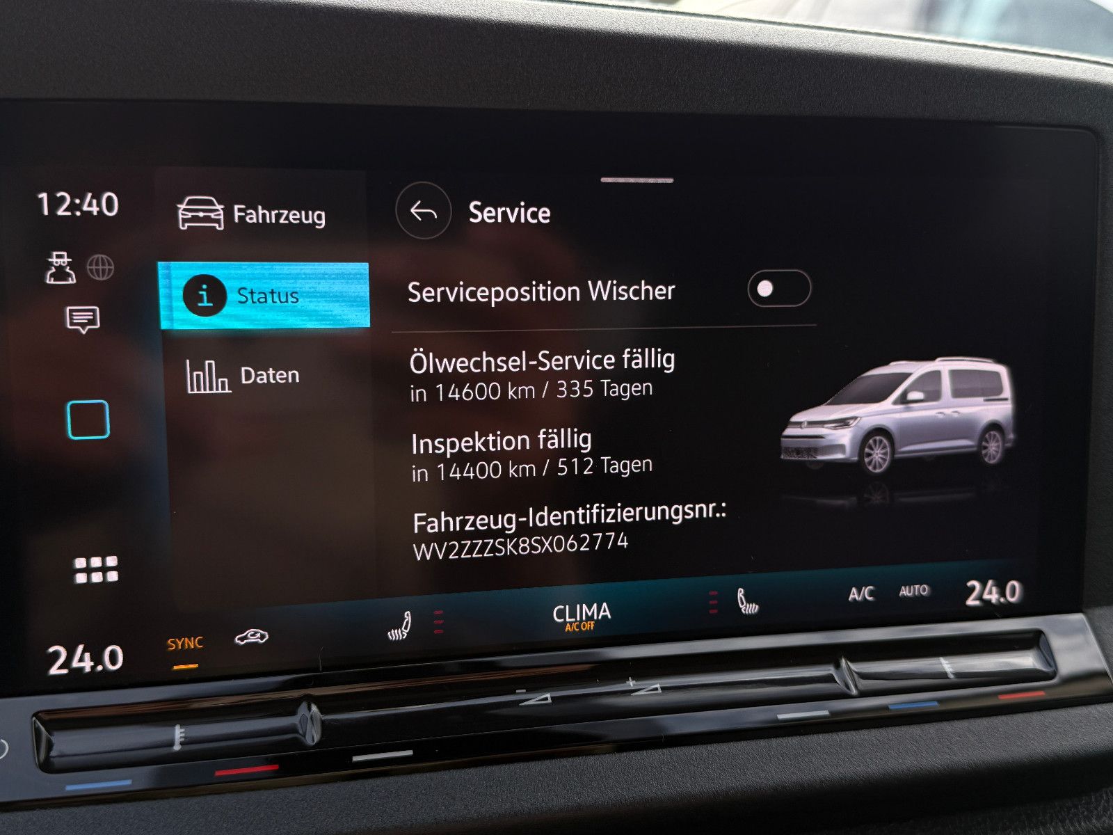 Fahrzeugabbildung Volkswagen Caddy Life Maxi 7-Sitzer ACC Blis DAB PDC SHZ