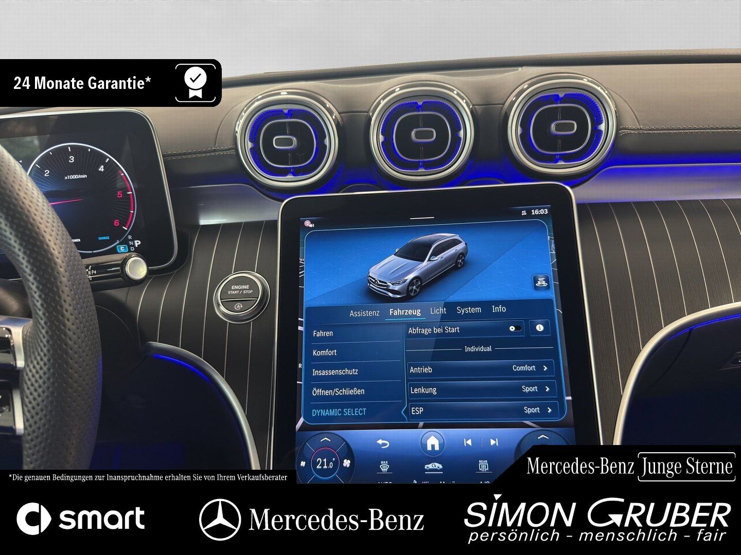 Fahrzeugabbildung Mercedes-Benz C 200 Td Edition AMG Line Memory LED 360 AHK