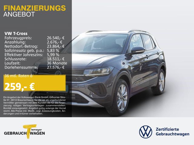 Volkswagen T-Cross 1.0 TSI DSG LIFE LM17 SITZHZ APP-CON KAM