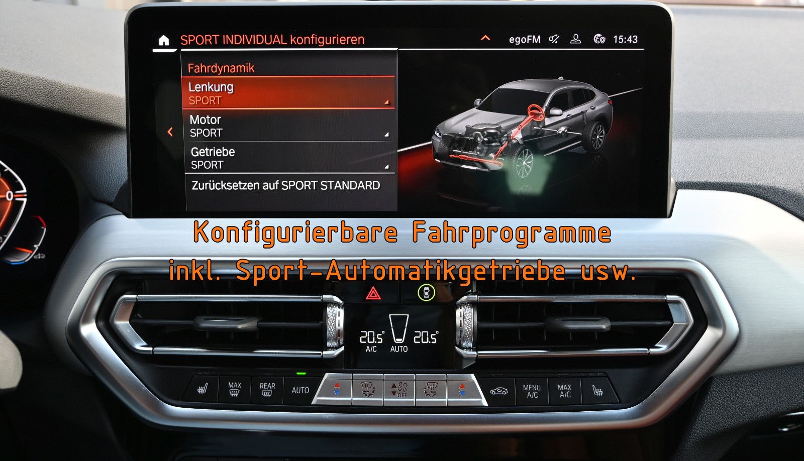 Fahrzeugabbildung BMW X4 xDr.30d °ACC°AHK°IND.MERINO-LEDER°STANDHEIZ.°