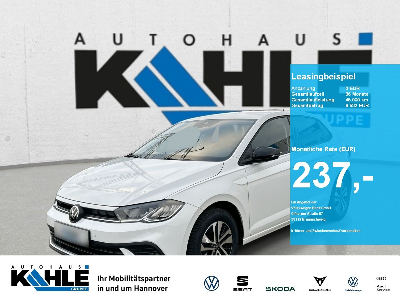 Volkswagen Polo ENERGY 1.0 l TSI OPF 5-Gang CarPlay ACC