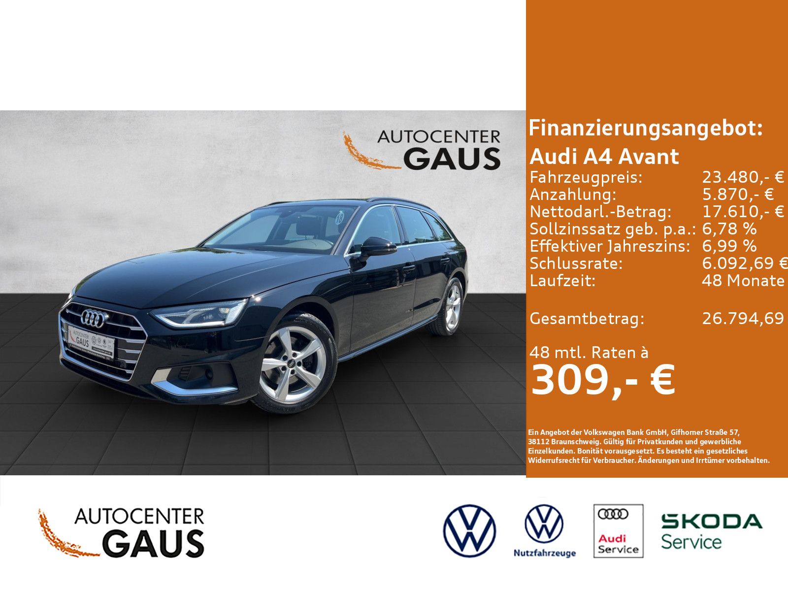 A4 Avant 2.0 TDI S-tronic*LED*AHK*ACC*Navi