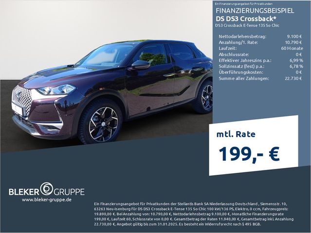 DS Automobiles DS3 Crossback E-Tense 135 So Chic