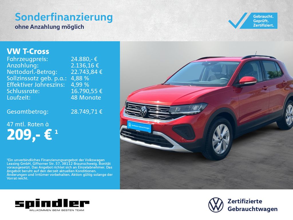 T-Cross Life 1.5TSI DSG / IQ.Drive, CarPlay, LED
