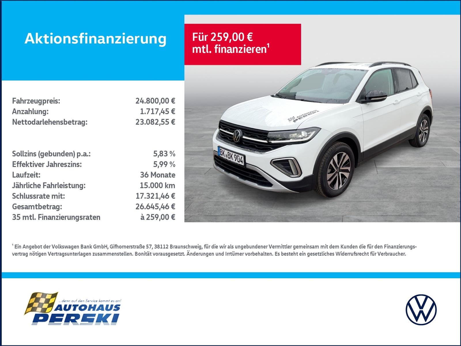 Volkswagen T-Cross 1.0 l TSI Energy LED-MATRIX, KLIMA, NAVI