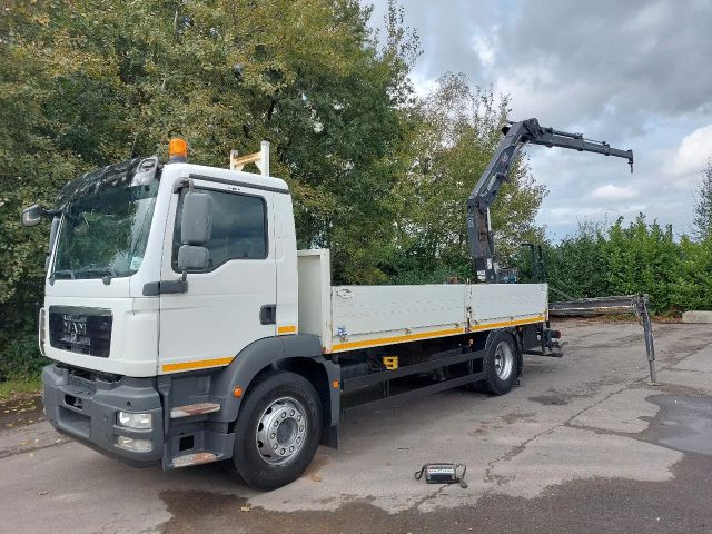 MAN TGM 18.340 BL Pritsche + HIAB 122-3 + Remote!