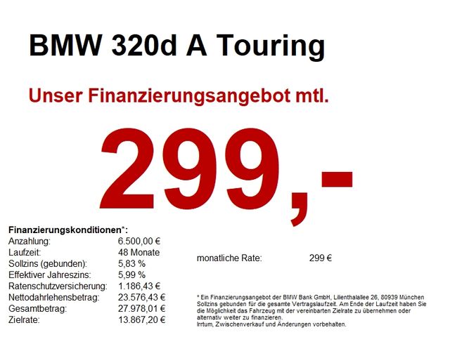 BMW 320d A Touring TEMPO/PRIVACY/WLAN/DAB/G-TANK