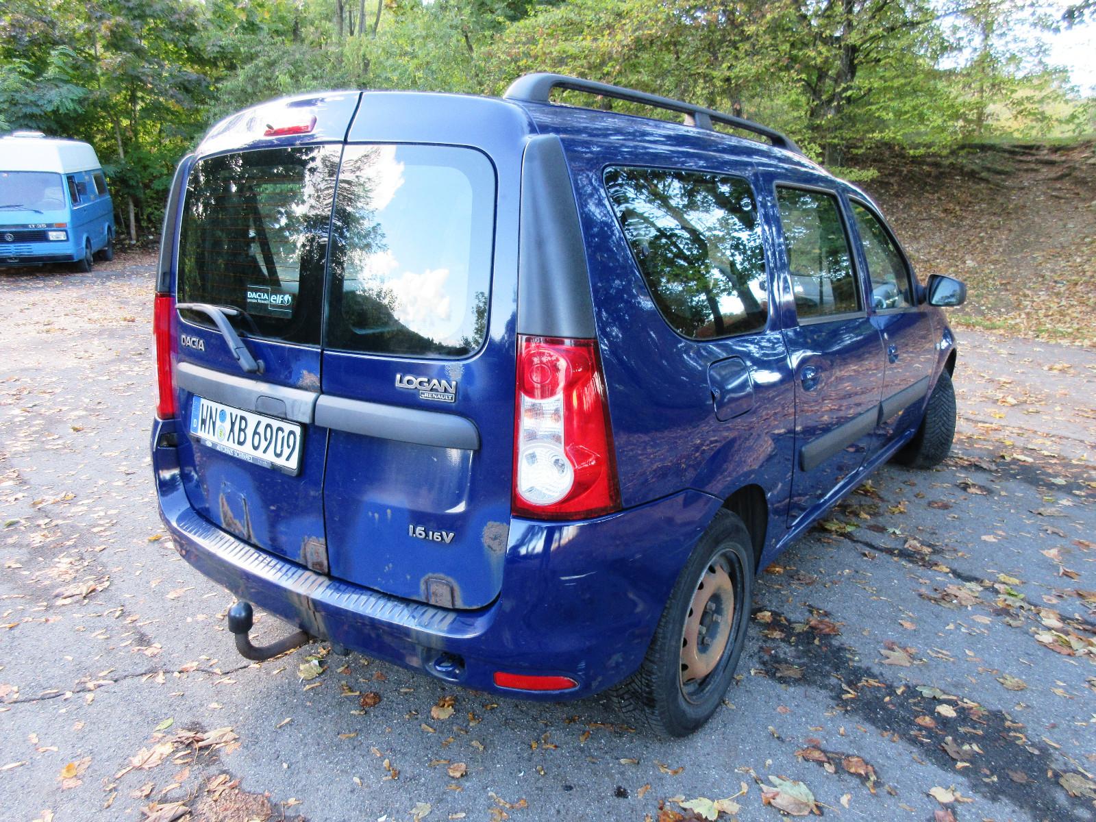 Dacia Logan 2009 — engine 1.598 cm³, 105 HP (77kW)