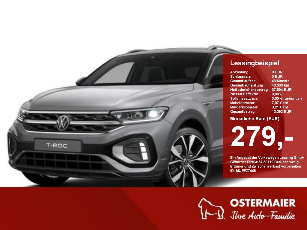 Volkswagen T-Roc R-Line 1.5TSI 150PS DSG AHK,19''ALU,KAMERA
