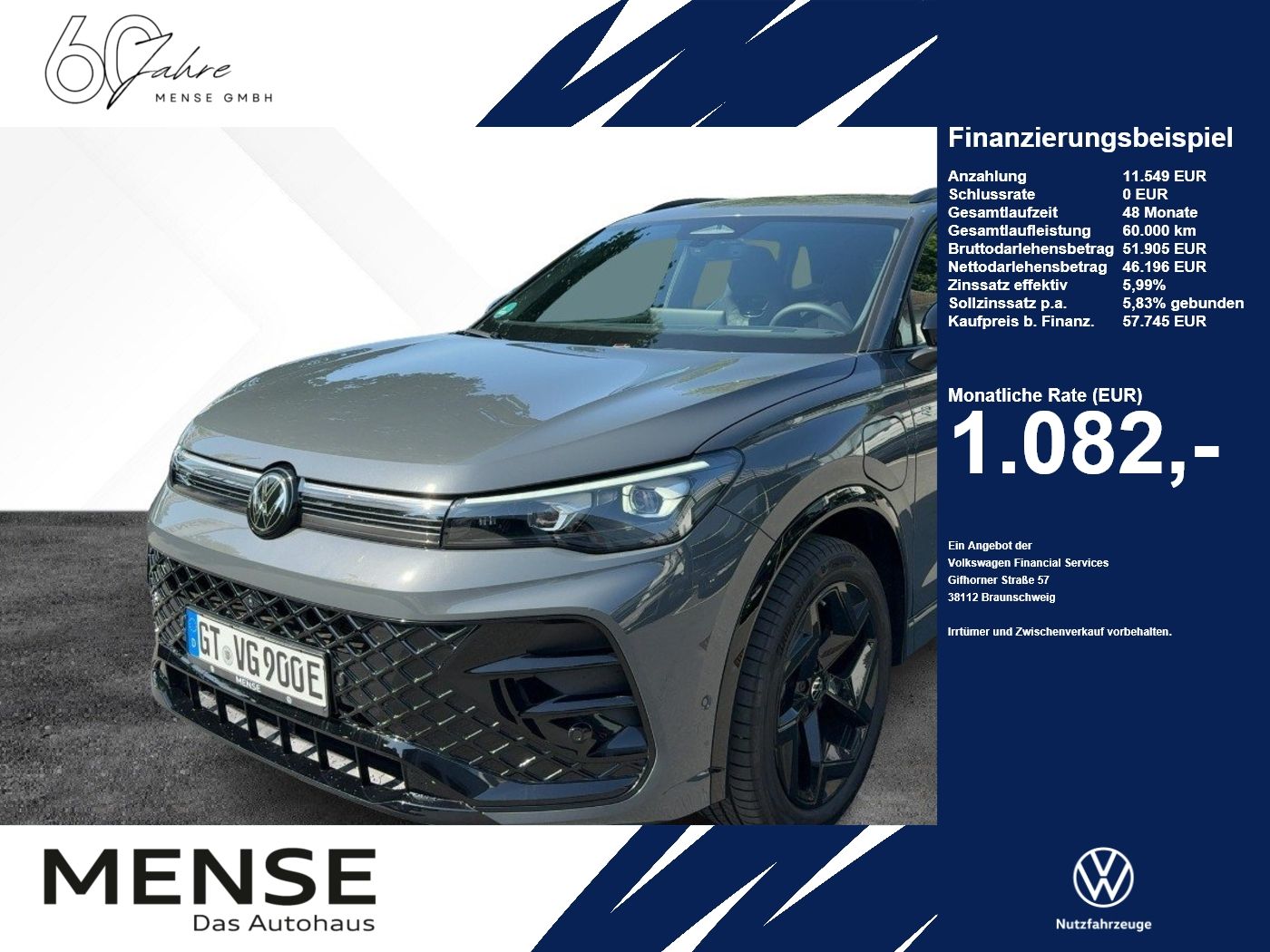 Volkswagen Tiguan R-Line 1.5 l eHybrid OPF / 85 kW (115 PS)