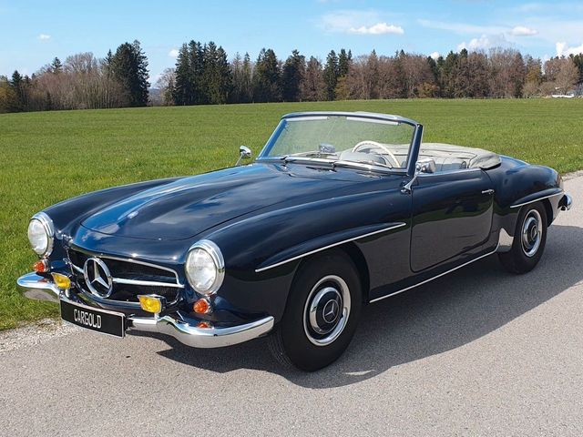 Mercedes-Benz 190 SL , 1.Hd, Pappdeckelbrief, aus  Sammlung