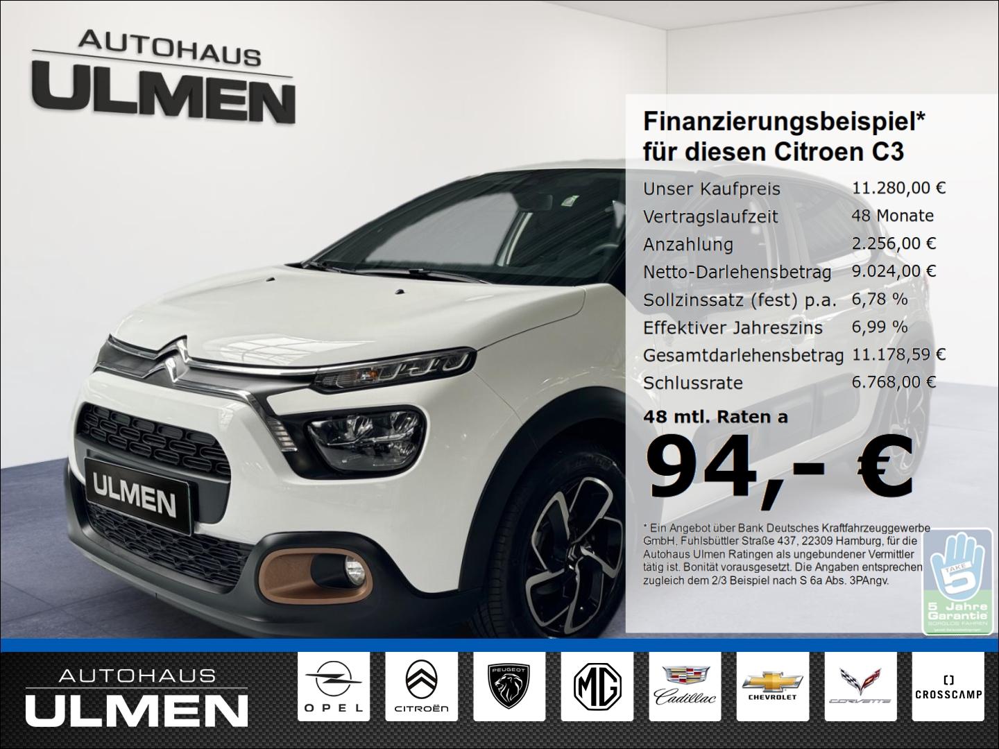 Citroën C3 C-Series 82 Klimaautomatik Bluetooth LED DAB 
