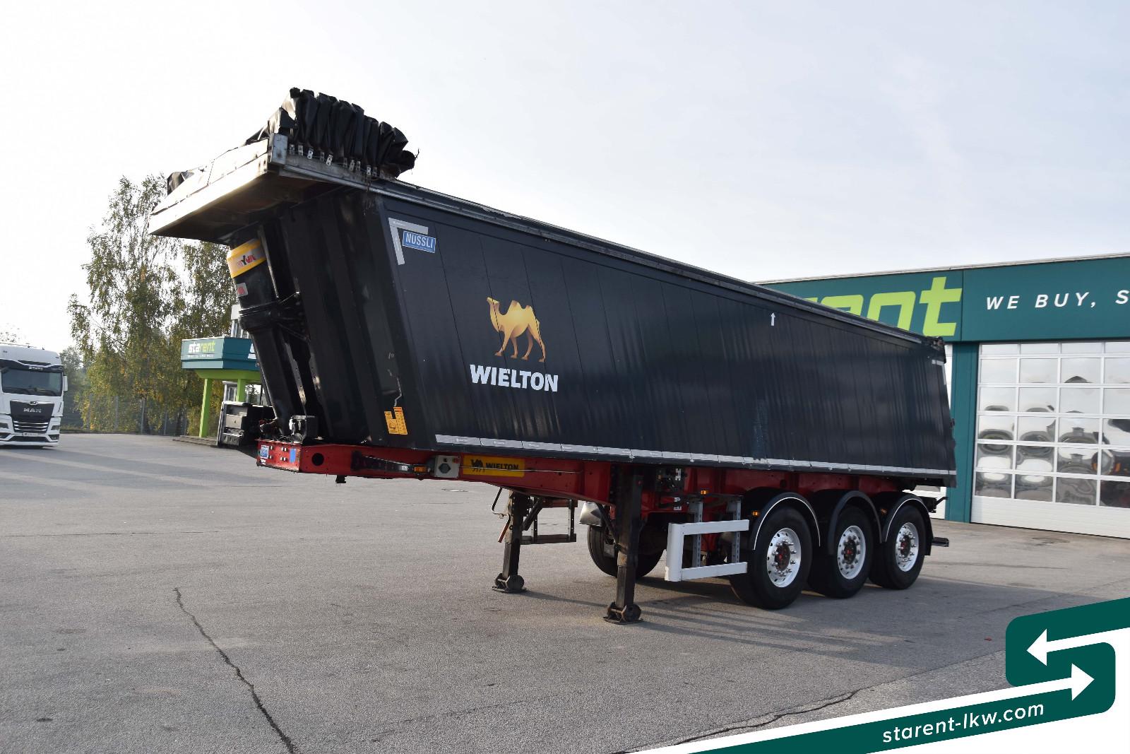 Wielton 3-Achs Kipper 33m³ elektrisches Verdeck Alufelge