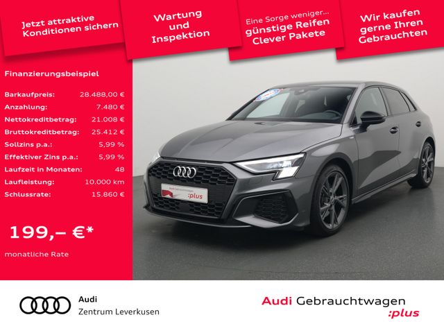 Audi A3 Sportback S line STRON MATRIX AHK NAVI VIRT