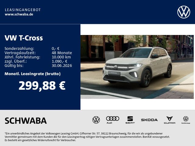 Volkswagen T-Cross R-Line 1.5l TSI 110kW DSG *AHK*ACC*RFK*
