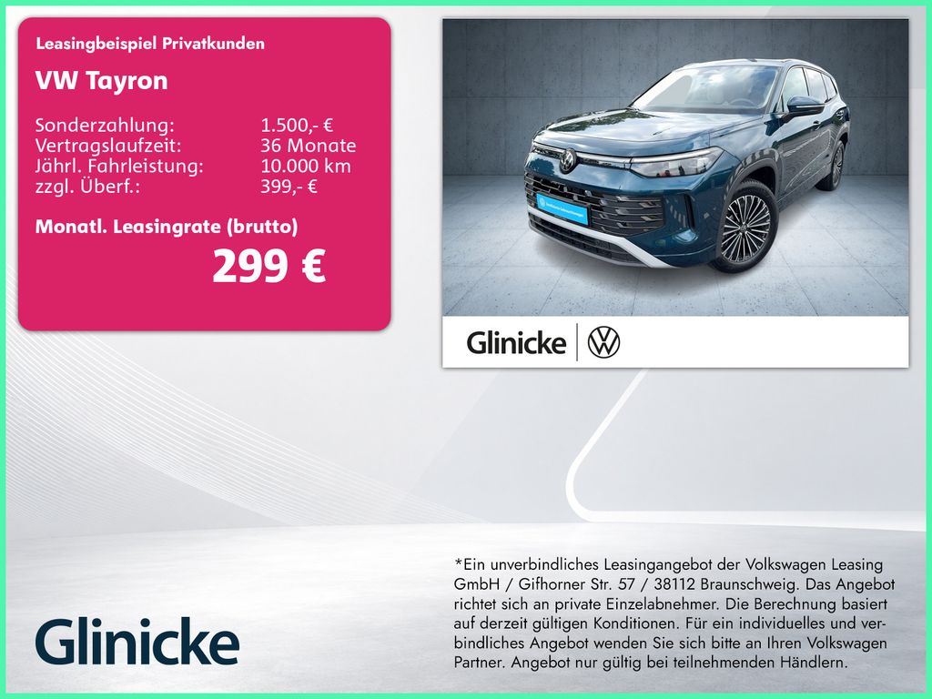 Volkswagen Tayron Elegance 1.5 eTSI AHK/LED+/Nav/ACC/IDA/Ka