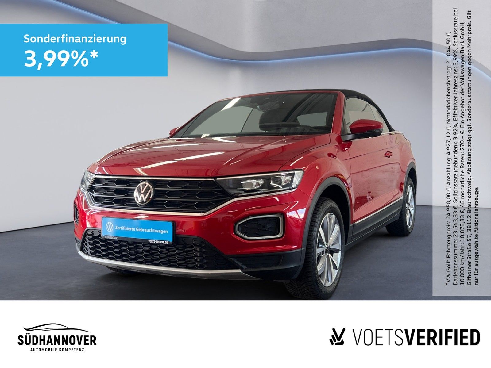 Volkswagen T-Roc Cabriolet  Style 1.0 TSI LED+PDC+NAVI+SHZ