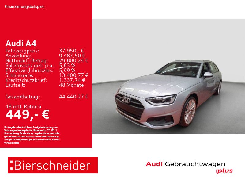 Audi A4 Av 45 TFSI qu S Line 19 AHK PANO LED ACC imagem 2