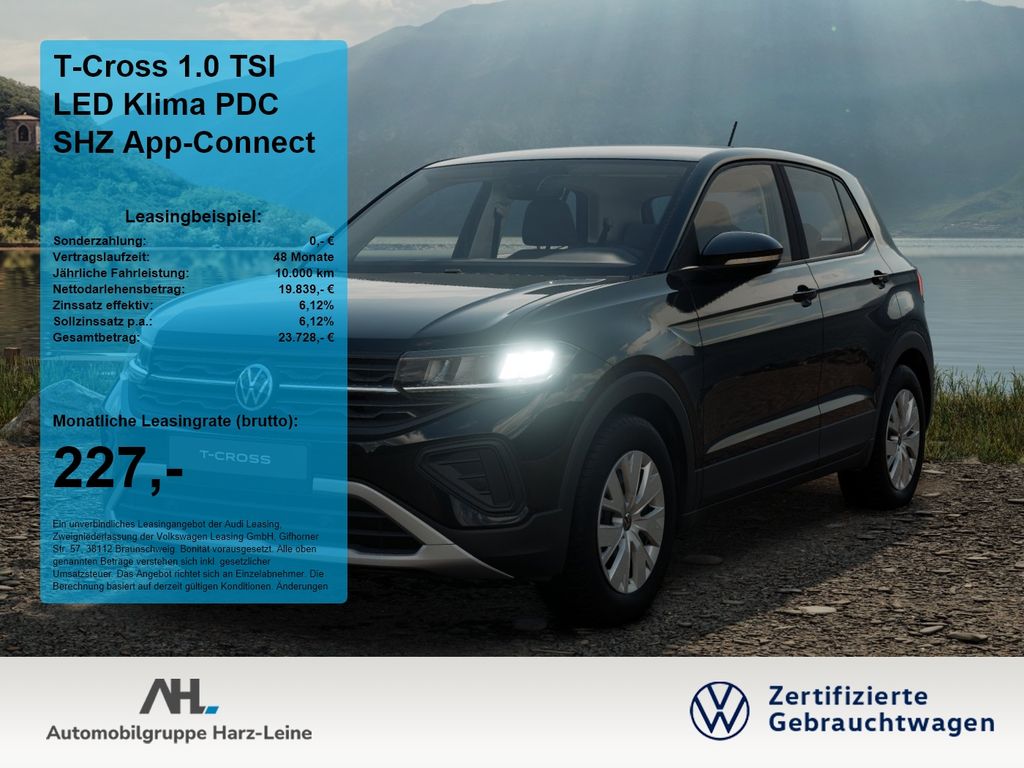 T-Cross 1.0 TSI LED Klima PDC SHZ App-Connect