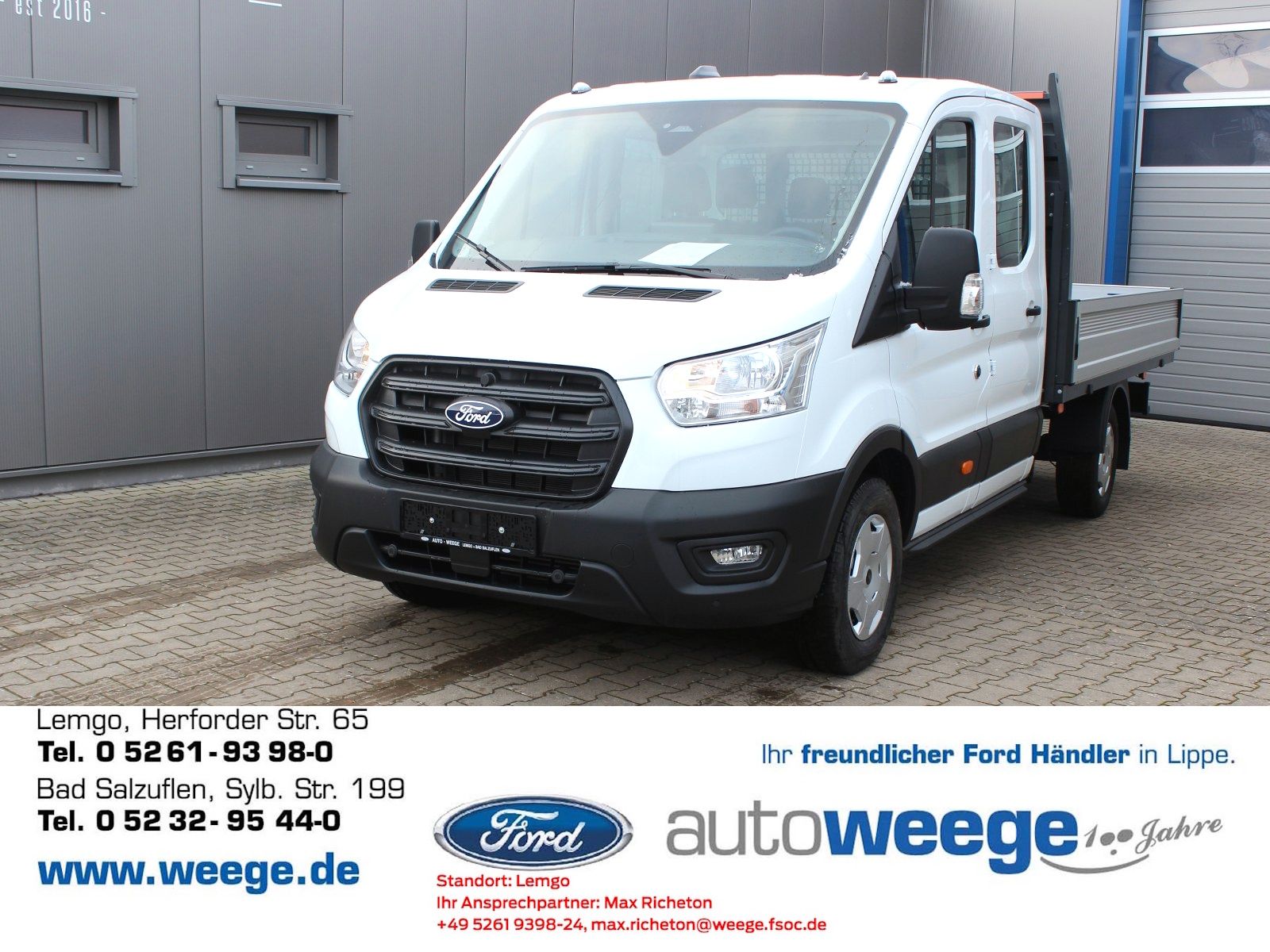 Fahrzeugabbildung Ford Transit 350 L4 Doppelkabine Trend