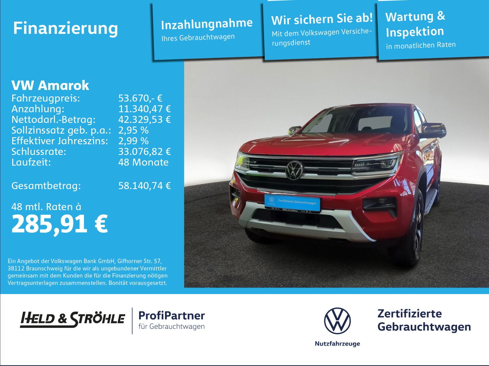 Volkswagen Amarok Style 3.0 TDI 4M AHK LEDER MATRIX STANDHZ foto 1
