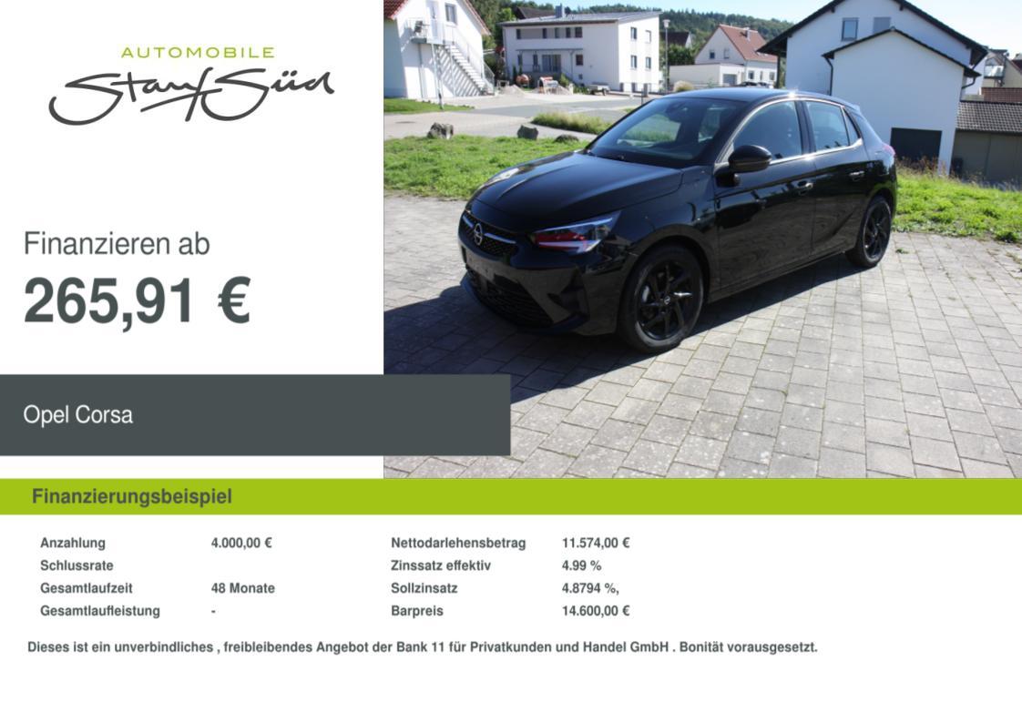 Opel Corsa 1.2 Turbo GS Line Schwarz/Schwarz-Nav