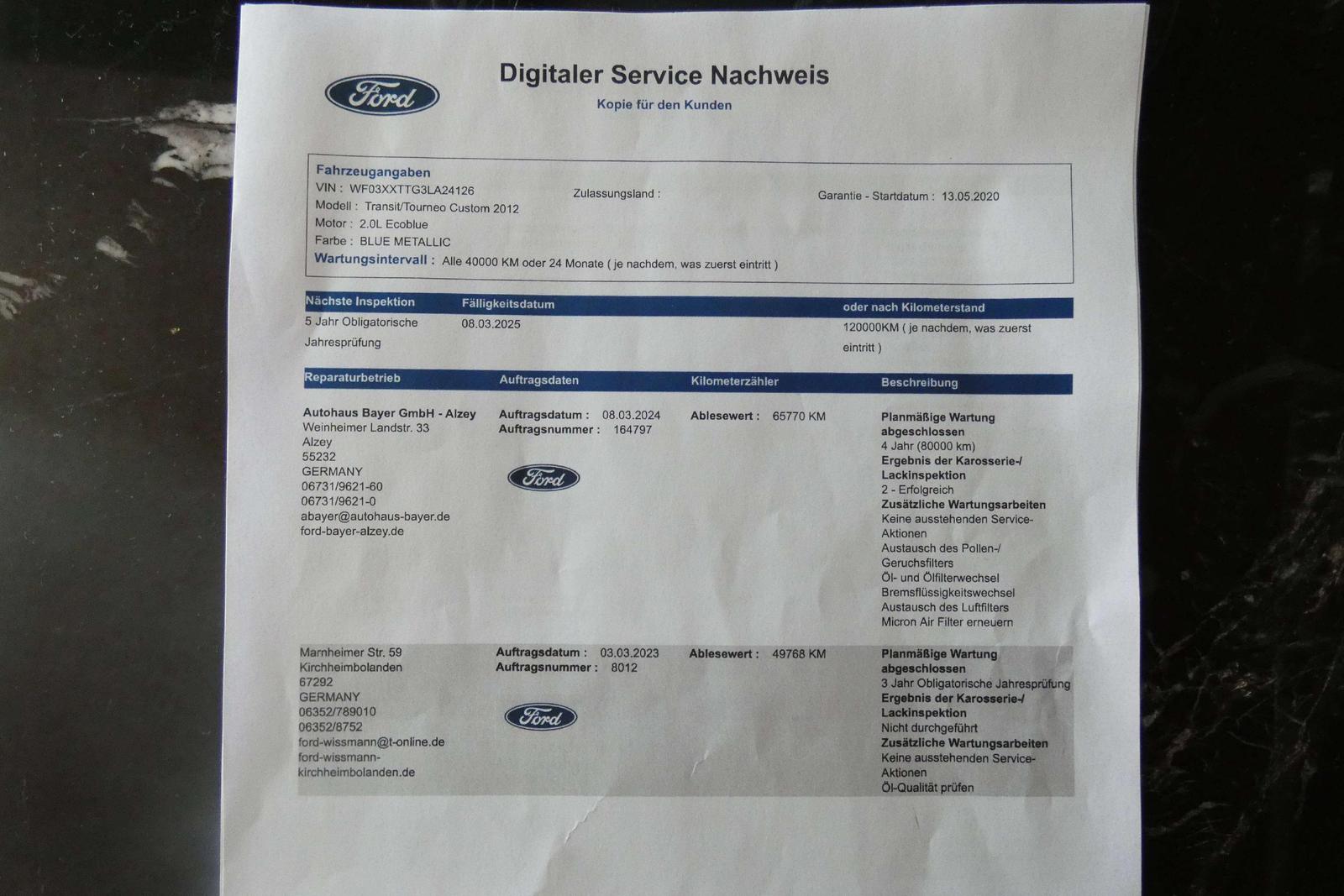 Ford Tourneo Custom 320 L1 Tourneo Titanium X Neue Za