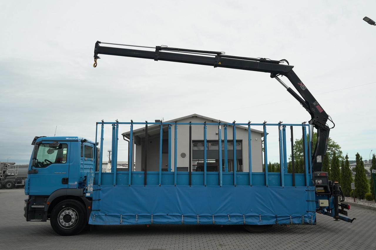 MAN TGM 18.290 / 4X2 / DO PRZEWOZU SZKŁA / HDS HIAB