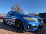 BMW 218d Coupé M Sport*KeyLESS*NAVI* - blaue BMW 218