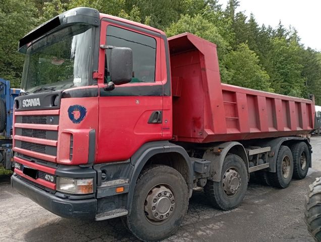 Scania 124C 470  kipper 8x4