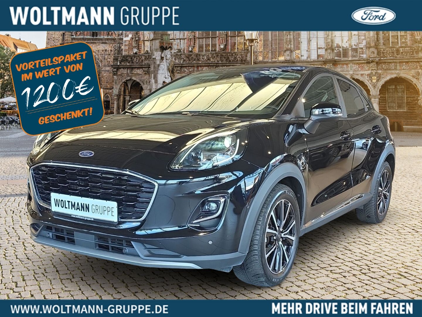 Fahrzeugabbildung Ford Puma Titanium Navi LED GJR ACC Mehrzonenklima DA