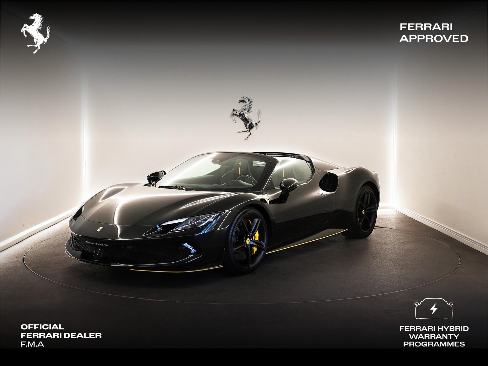 Ferrari 296 GTS / Nero Daytona / Ferrari Approved