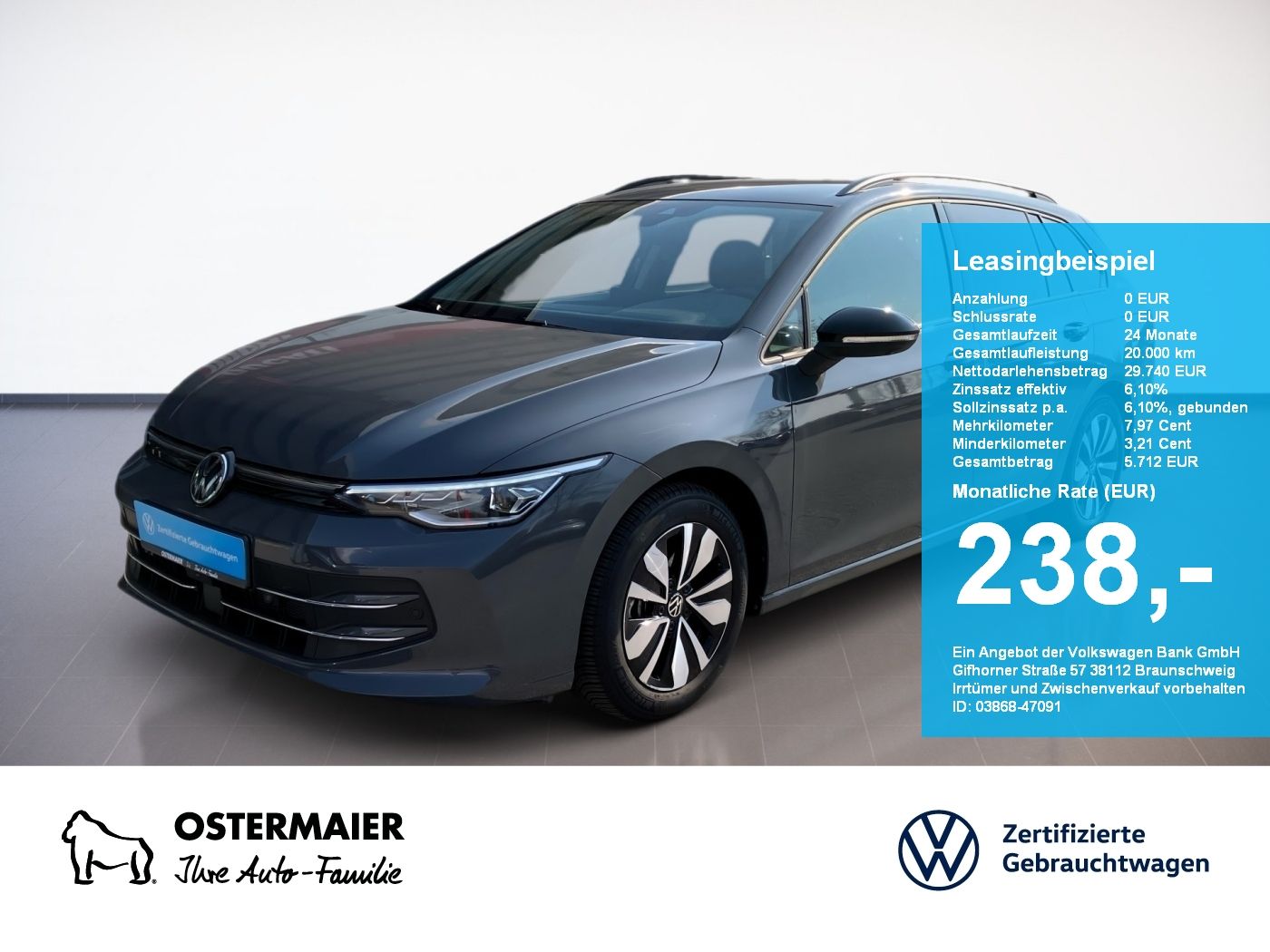 Volkswagen Golf VIII Variant GOAL 2.0TDI 150PS DSG ACC.AHK.