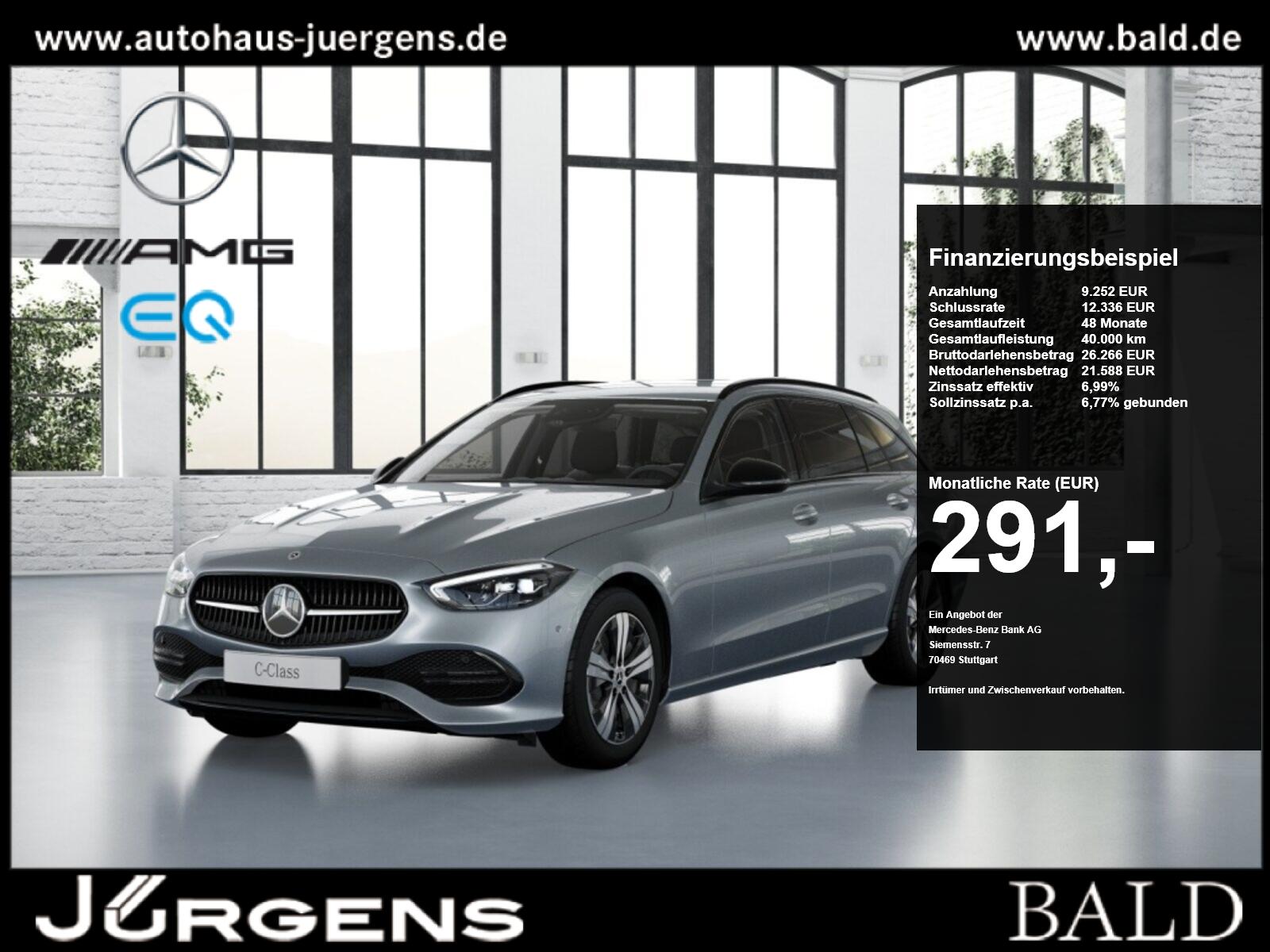 Mercedes-Benz C 300 e T Avantgarde/LED/Cam/Night/AHK/Distr/17'