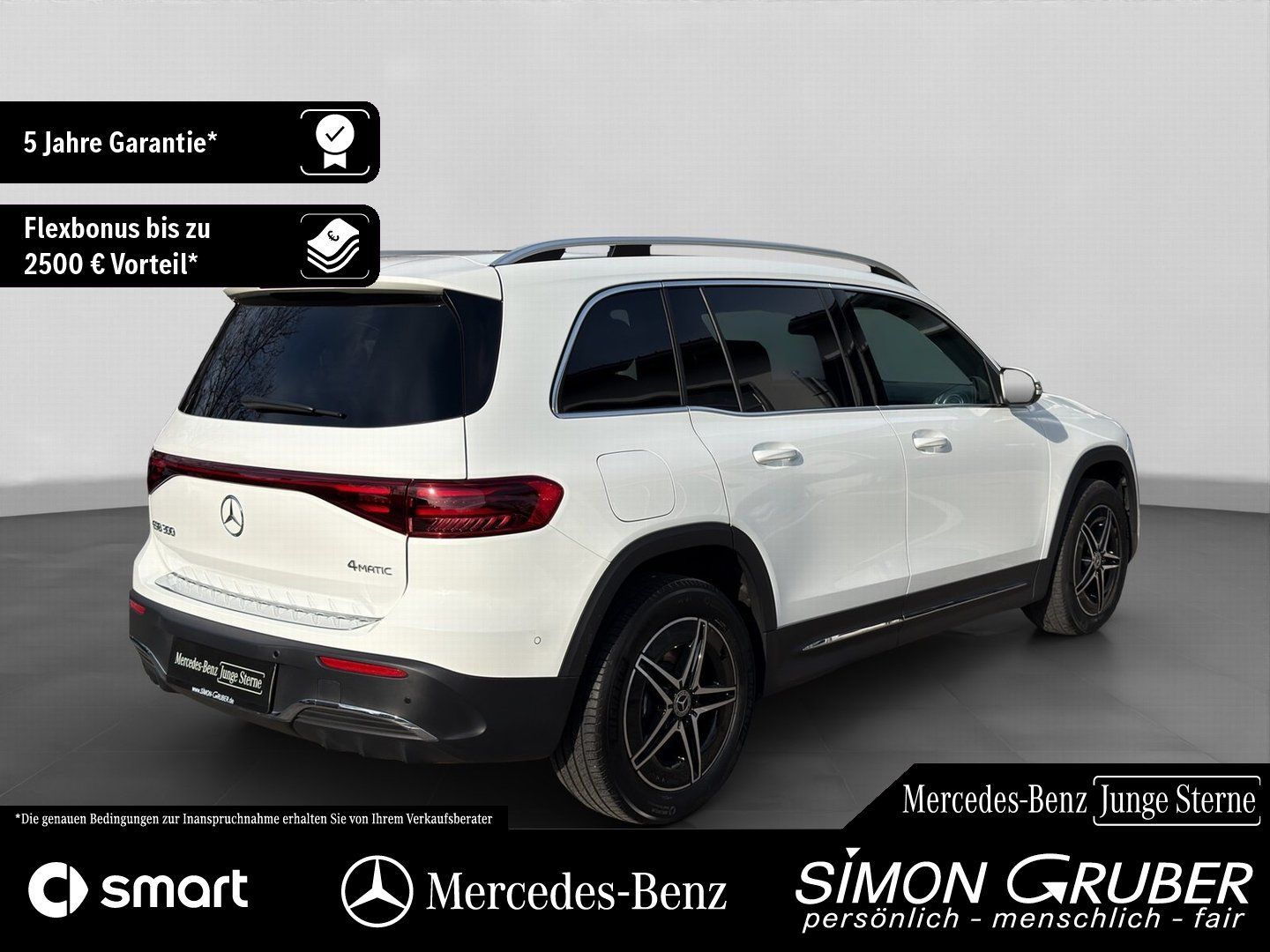 Fahrzeugabbildung Mercedes-Benz EQB 300 4M AMG Pano HUD Leder Distronic 7Sitze